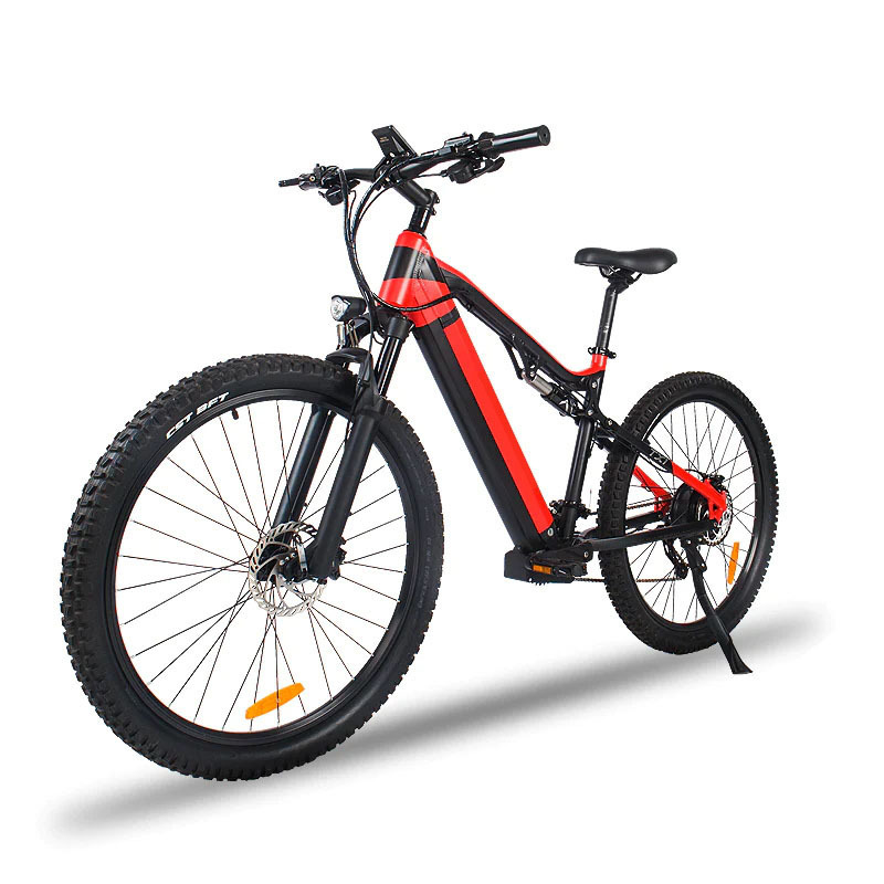 Red 500W Electric Ebike - 27.5 Inch Electric Mountain Bicycle 48V 27 Speed - Bafang Motor - Image 7