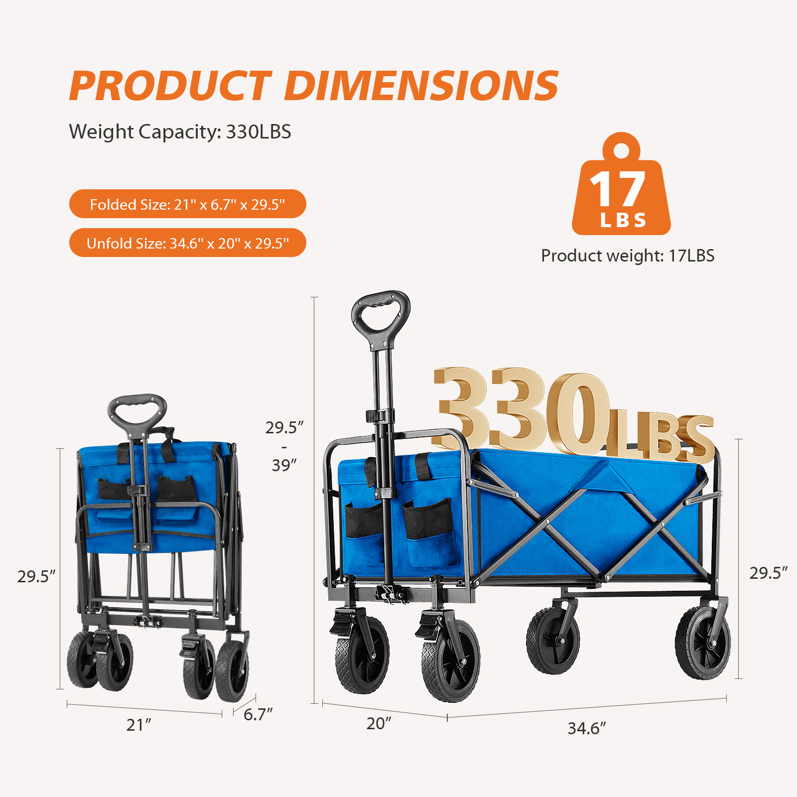 Foldable Carriage For Camping And Shopping - Image 9