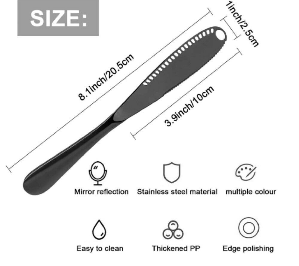 3 In 1 Stainless Steel Butter Spreader Knife Butter Curler Spreader Butter Knife - Image 5