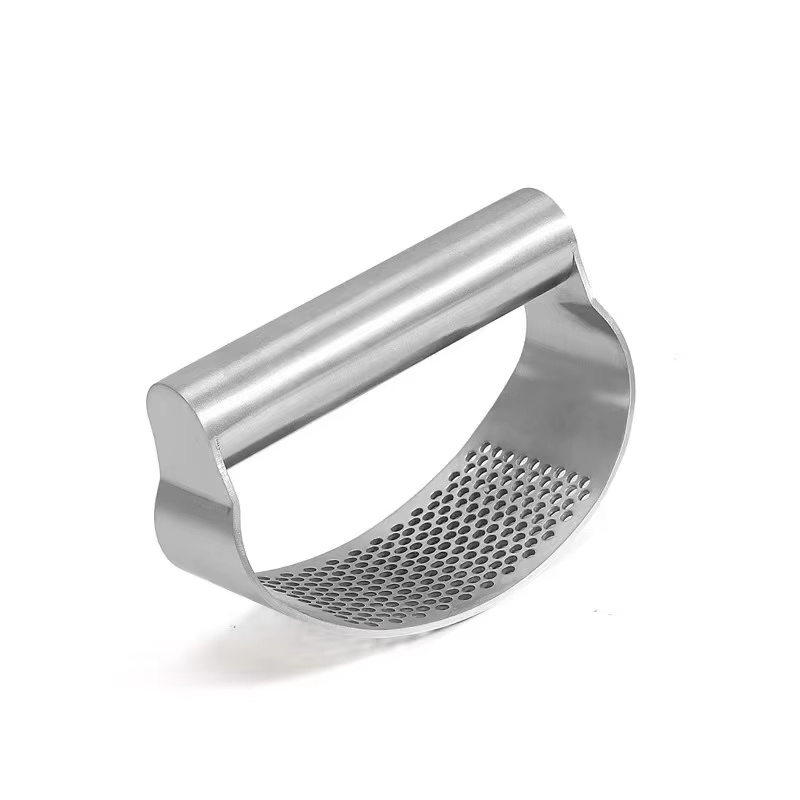 Multi-function Manual Garlic Press Stainless Steel Garlic Presse Curved Garlic Grinding Slicer Chopper Home Cooking Gadgets Tool - Image 6