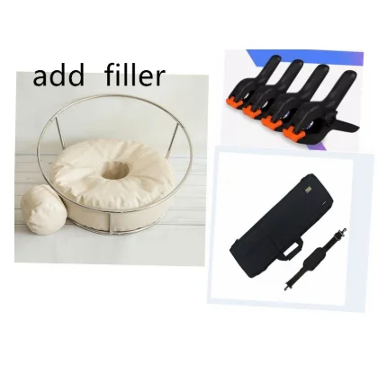 Newborn Photography Props Posing Beanbag Frame Set Newborn Poser Photography Stand Photo Props Baby Posing Bean Bag For Studio