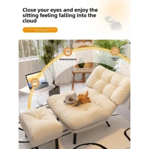 Lazy sofa single recliner bedroom seat folding back chair casual tatami