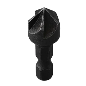 Power Tools Chamfering Tool 90 Degree Debur Gray Hole Opener Woodworking 1/4" Hexagonal Shank 45# Steel 5 Flute
