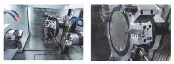 SYNTEC System Controlled NS-210Y Double Spindle, Y axis, and Turret Precision Turning-milling Compound CNC Machine Tool - Image 3