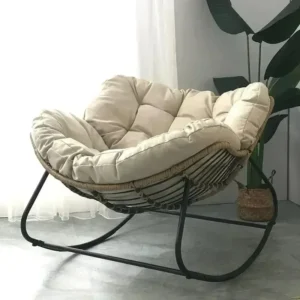 Rocking Chair Living Room Light Luxury Balcony Home Rocking Chair Leisure Sofa Single Lazy Sofa Rocking Chair Rattan Chair