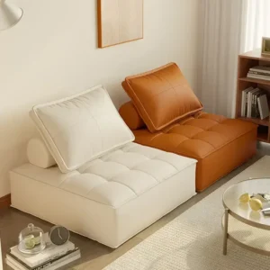 Living Room Rental Room Lazy Sofa Tofu Block Small Apartment Single Bedroom Chair Furniture Living Room Sofa Combination Sofa