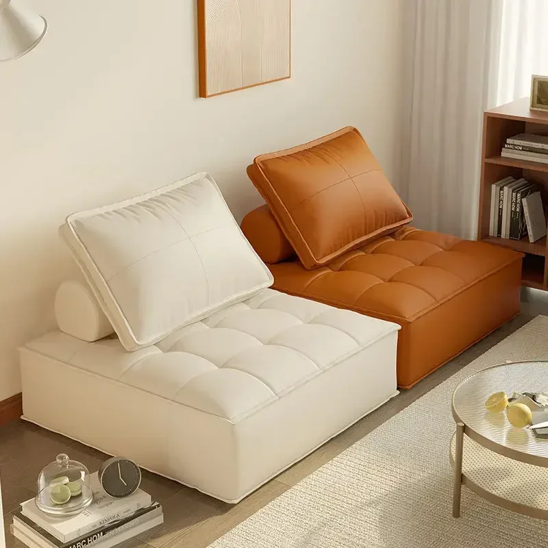 Living Room Rental Room Lazy Sofa Tofu Block Small Apartment Single Bedroom Chair Furniture Living Room Sofa Combination Sofa