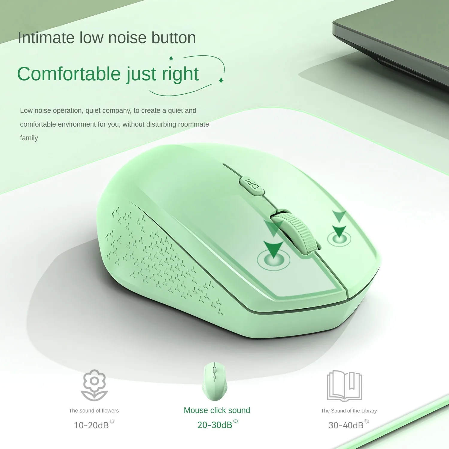 Wireless Silent Mouse Bluetooth 5.2 2.4G Dual Mode Rechargeable Ergonomic Mouse 1600 DPI For MacBook Laptop PC Game Office - Image 4