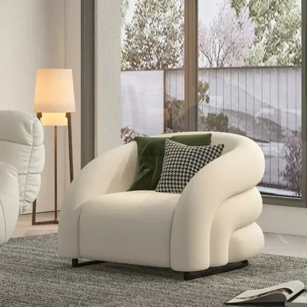 Internet celebrity light luxury single chair Nordic leisure small apartment living room,balcony lazy sofa bedroom chair