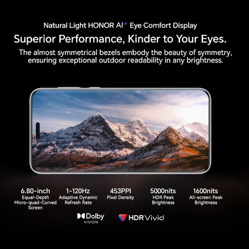 HONOR Magic7 Pro Global Version 5G Smartphone Snapdragon 8 Elite 6.8'' 120Hz OLED Screen 5850mAh100W Fast Charging 80W Wireless - Image 3