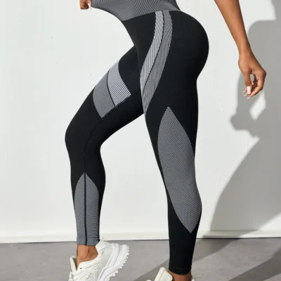 Women's Seamless Yoga Leggings Tummy Control High Waist Soft Stretchy Breathable Scrunch Butt Lifting Gym Workout Pants