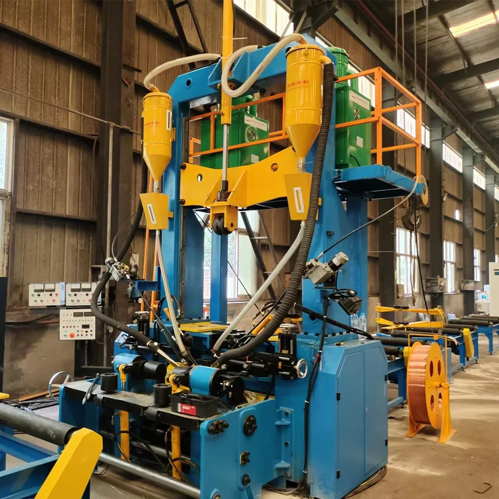 H Beam Production Line Assembly Straightening Welding Combined 3 In 1 Welding Machine - Image 5