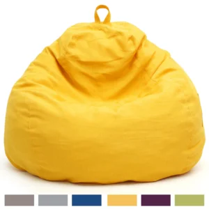 Lazy Sofa Cover Comfortable Large Bean Bag Cover without Filler for Home Bedroom Adults Kids Soft Tatami Chairs Covers Beanbags