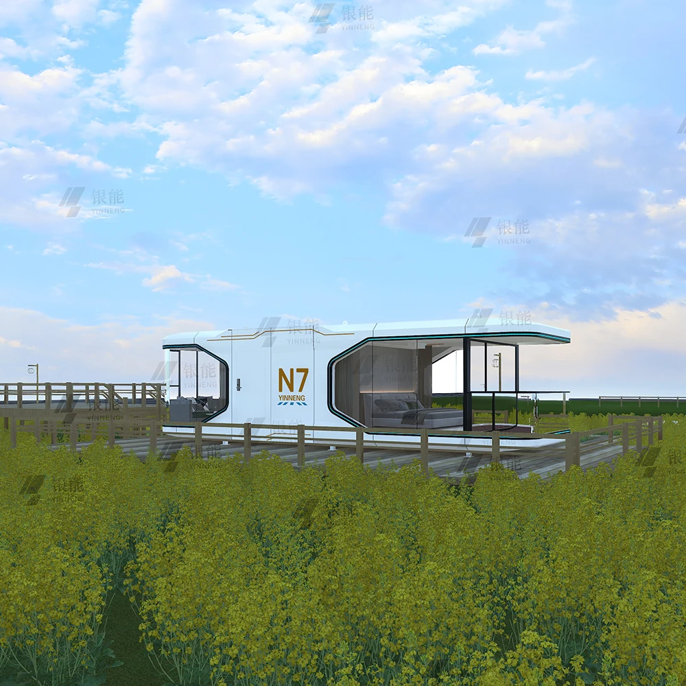 Mobile Home House Prefabricated Steel Structure Outdoor Office Creative Villa Prefab Houses for Hotel - Image 3