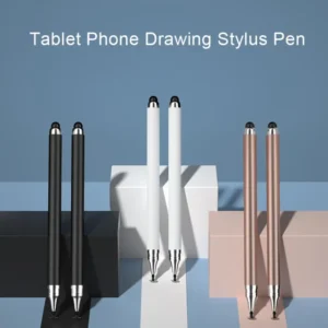 Stylus Pen 2 in 1 Double Headed High Sensitivity Replaceable Nib Precise Drawing Universal Tablet Phone Touch Stylus Office