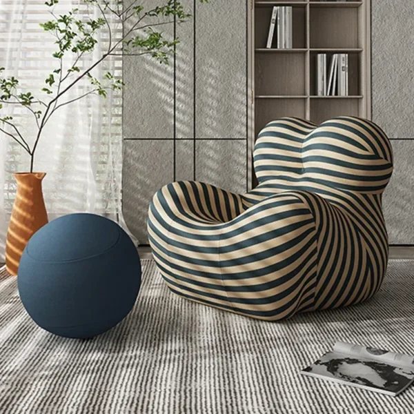 Mother's Embrace Sofa Chair Designer High-end Light Luxury Lazy Recliner Balcony Single Sofa Living Room Hydrangea Leisure Chair