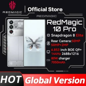 RedMagic 10 Pro Global Version 5G Gaming Smartphone 6.853" Snapdragon 8 Elite 7050mAh 80W Charge 50MP NFC