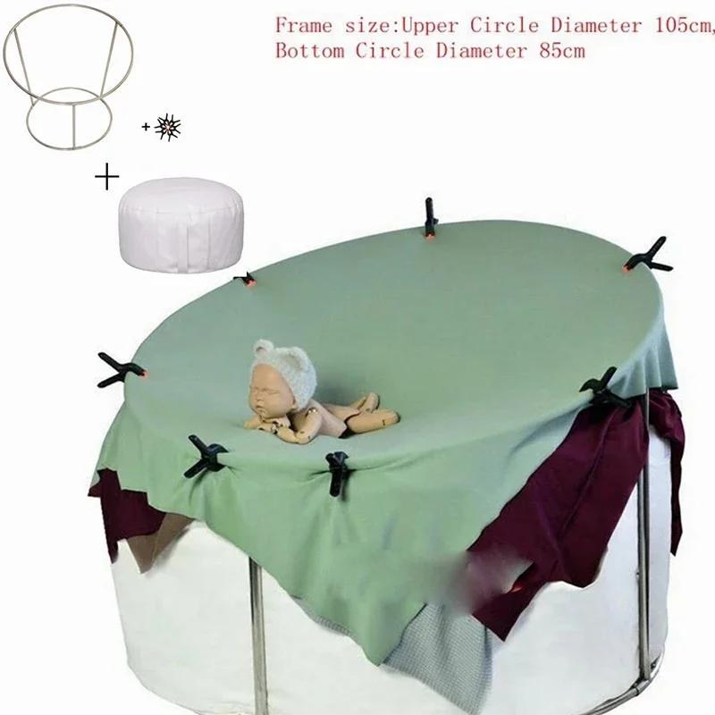 89cm Height Beanbag Stand Posing Steel Frame Newborn Photography Props Poser Studio Backgrounds Baby Photo Bean Bag Accessories