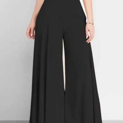 Fashion High Waist Wide Leg Pants For Women Elegant Casual Office Solid Loose Long Pant New Spring Autumn Womens Clothing