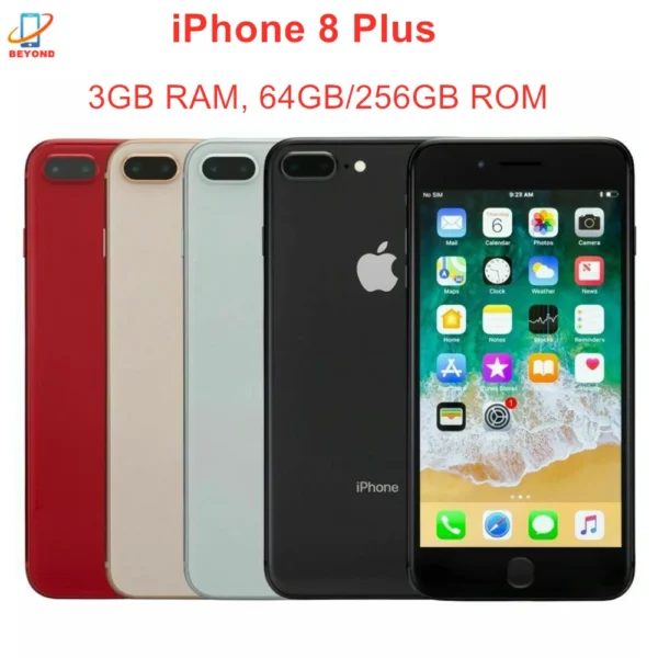 Original Apple iPhone8 Plus iPhone 8 Plus 8P 64GB 256GB ROM 5.5" IPS LCD iOS 4G LTE RAM 3GB Hexa Core 12MP Fingerprint