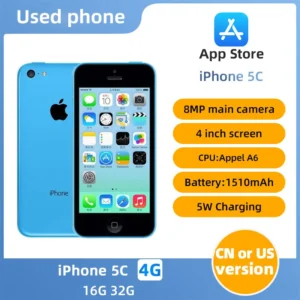 Apple iPhone 5C 3G Mobile Phone 4.0 Display Dual Core CellPhone 8GB/16GB/32GB ROM WCDMA Used WIFI GPS IOS used phone