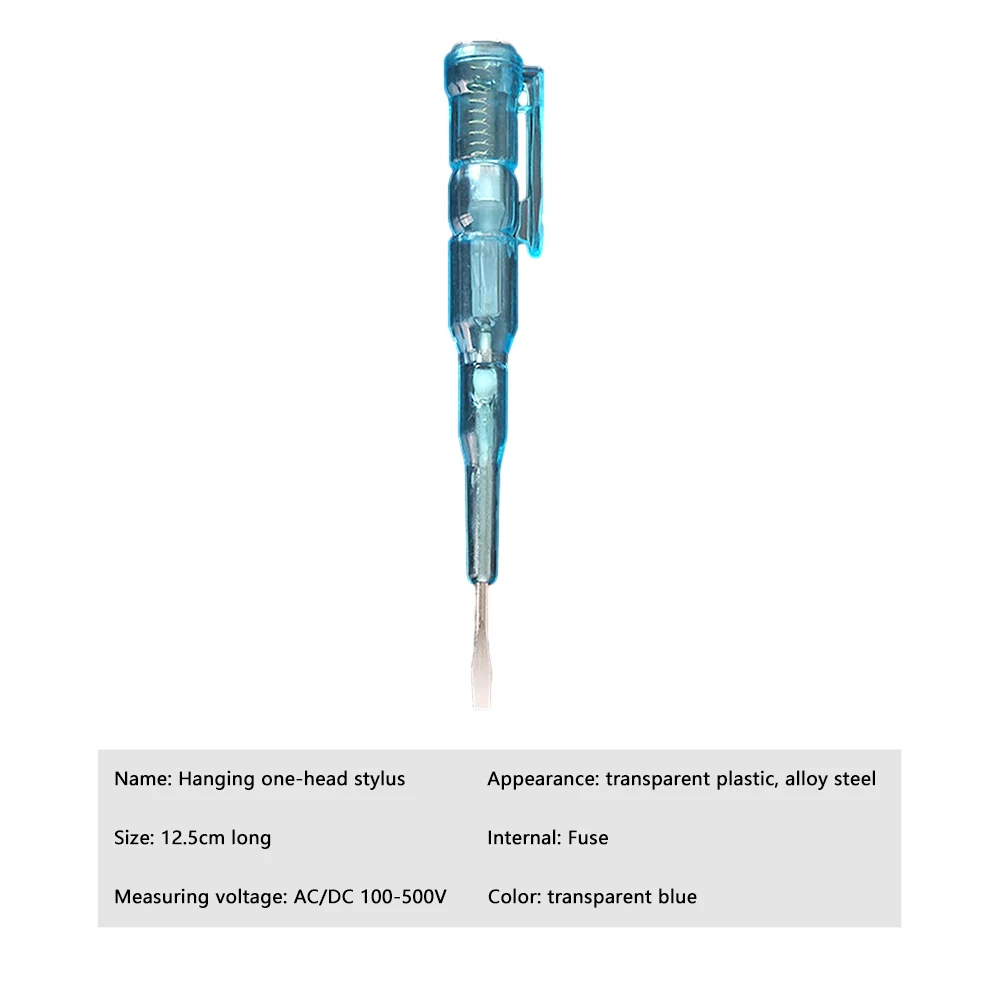 Mini Slotted Screwdriver AC/DC100-500V Voltage Detector Electric Tester Pen Indicator Circuit Tester Screw Driver Repair Tool - Image 6