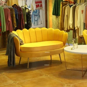Nordic Flannel Living Room Sofas for Beauty Salon Living Room Chair Minimalist Clothing Cloth Single Sofa Custom Home Furniture