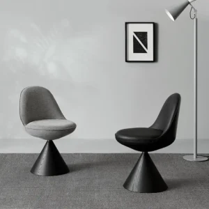 Italian style minimalist home reclining dining chair swivelling makeup stool designer bedroom vanity chair study desk chair