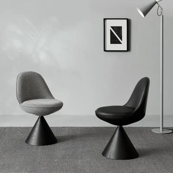 Italian style minimalist home reclining dining chair swivelling makeup stool designer bedroom vanity chair study desk chair