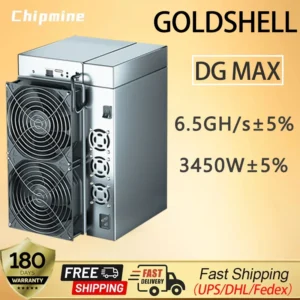 New Arrive Goldshell DG MAX Miner 6.5Gh±5% 3400W Mining Doge LTC Coin Scrypt Algorithm Mining Machine Shipping on Late November