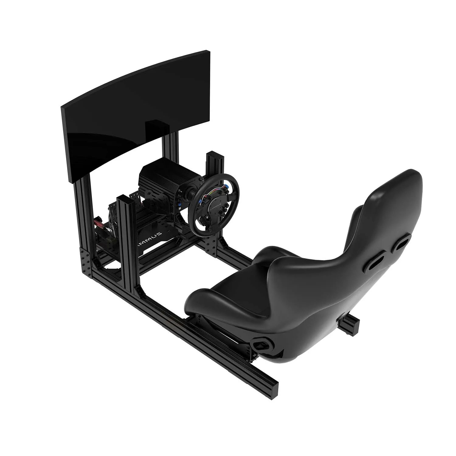 lglCAMMUS Racing Simulator Accessories F1 Game Cockpit Seat Bracket Aluminium Gaming Chair with Screen Steering Wheel Stand - Image 3