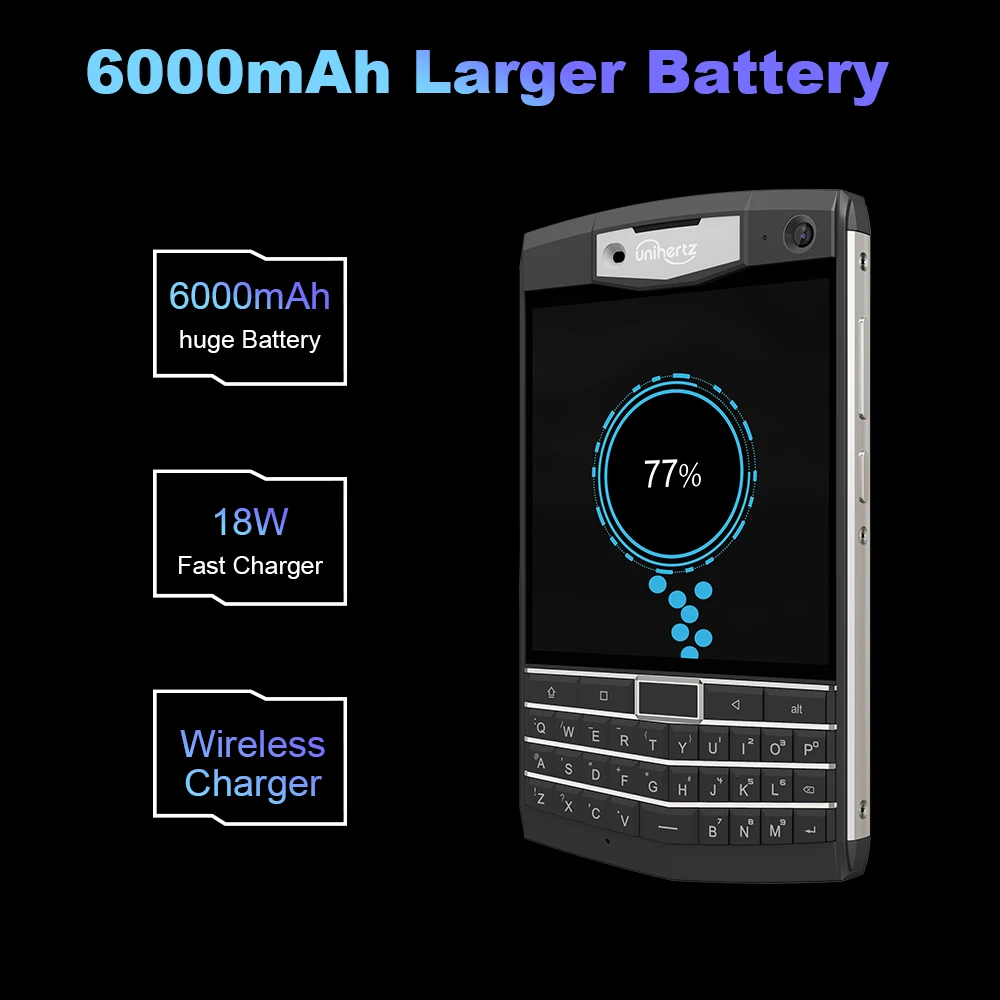 Unihertz Titan Rugged Smartphone 4G 6GB 128GB Android 10 QWERTY Keyboard Mobile Phone NFC 6000mAh 8MP 16MP Cellphone - Image 6