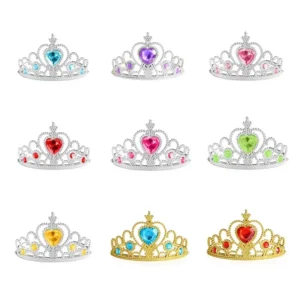 Children Queen Crown Photography Props Tiara Princess Dress Up Crowns Hairband Headdress For Girls Kids Headband Accessories