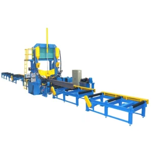 H Beam Production Line Assembly Straightening Welding Combined 3 In 1 Welding Machine