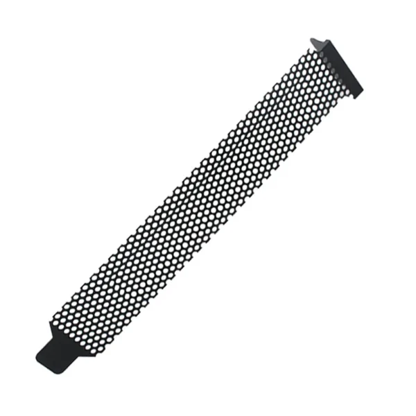 Black Hard Steel Dust Filter Blanking Plate PCI Slot Cover With Screws PCI Slot Cover Dust Filter Cooling PC Computer Case Parts