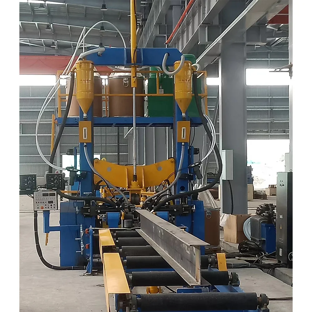 H Beam Production Line Assembly Straightening Welding Combined 3 In 1 Welding Machine - Image 4