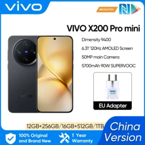 New Vivo X200 Pro Mini Mobile Phone 6.31"AMOLED 120HZ Display Dimensity 9400 Android 15.0 OTA 5700mAh 90W Charge 50.0MP Camera