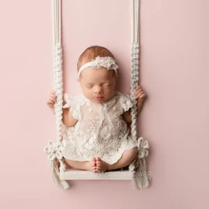 Baby Swing Newborn Photography Props Wooden Chair Babies Furniture Infants Photo Shooting Prop Accessories Fotografia
