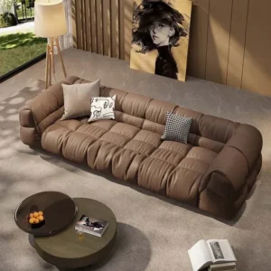 Genuine Leather Sofa Living Room European Luxury Sectional Sofa Modern Elegant Salon Canape De Luxe Moderne Home Furniture