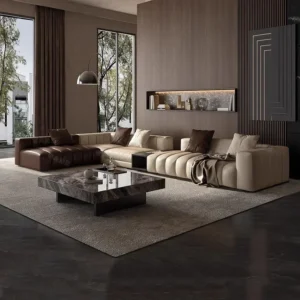Modern Cheap Sofa Large Lounge Brown Comfortable European Designer Loveseat Sofa Daybed Reading Salon Meuble Home Furniture