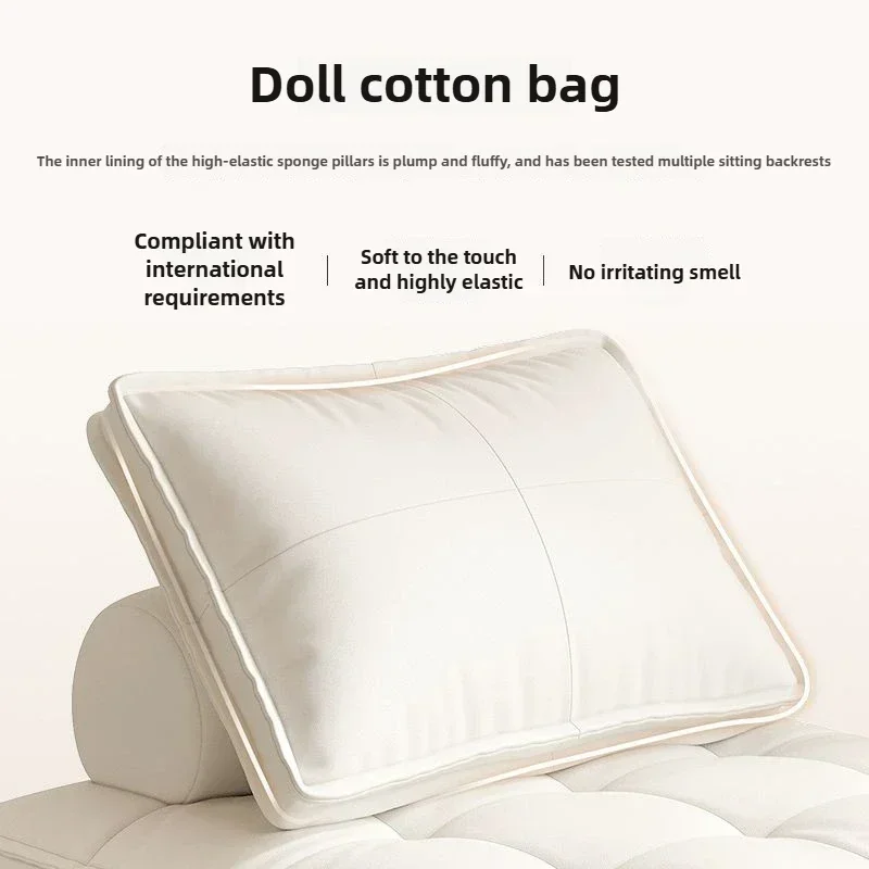 Living Room Rental Room Lazy Sofa Tofu Block Small Apartment Single Bedroom Chair Furniture Living Room Sofa Combination Sofa - Image 4