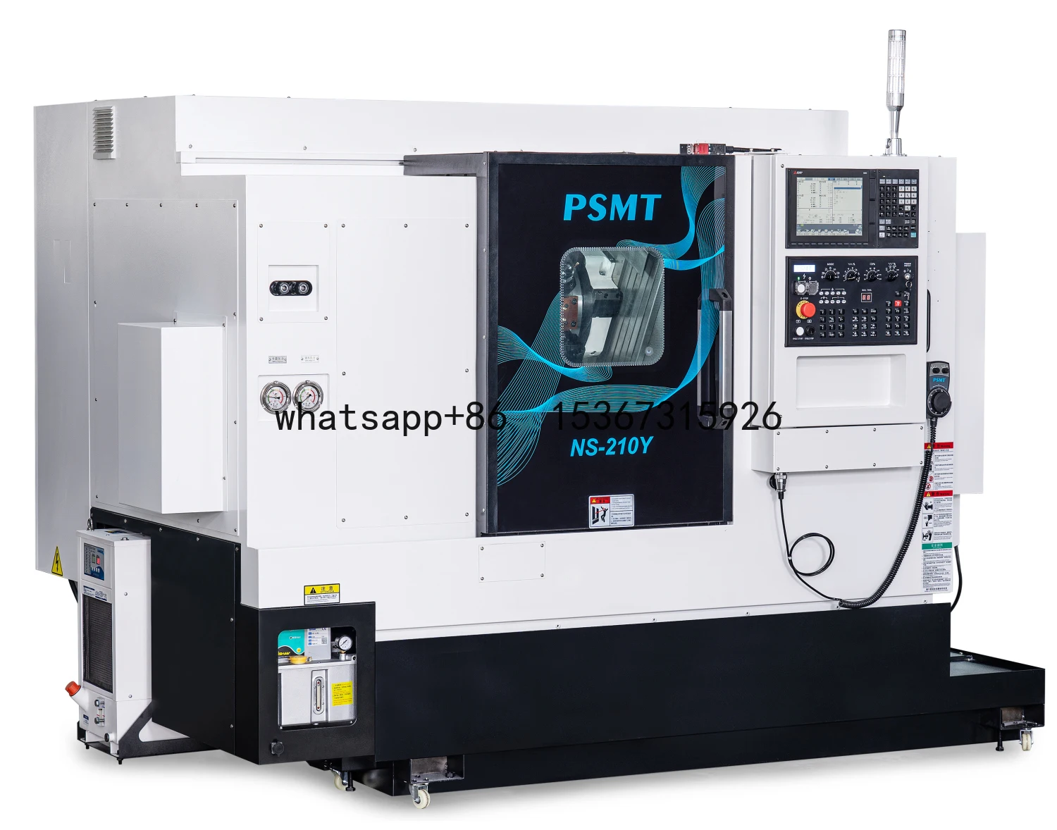 SYNTEC System Controlled NS-210Y Double Spindle, Y axis, and Turret Precision Turning-milling Compound CNC Machine Tool