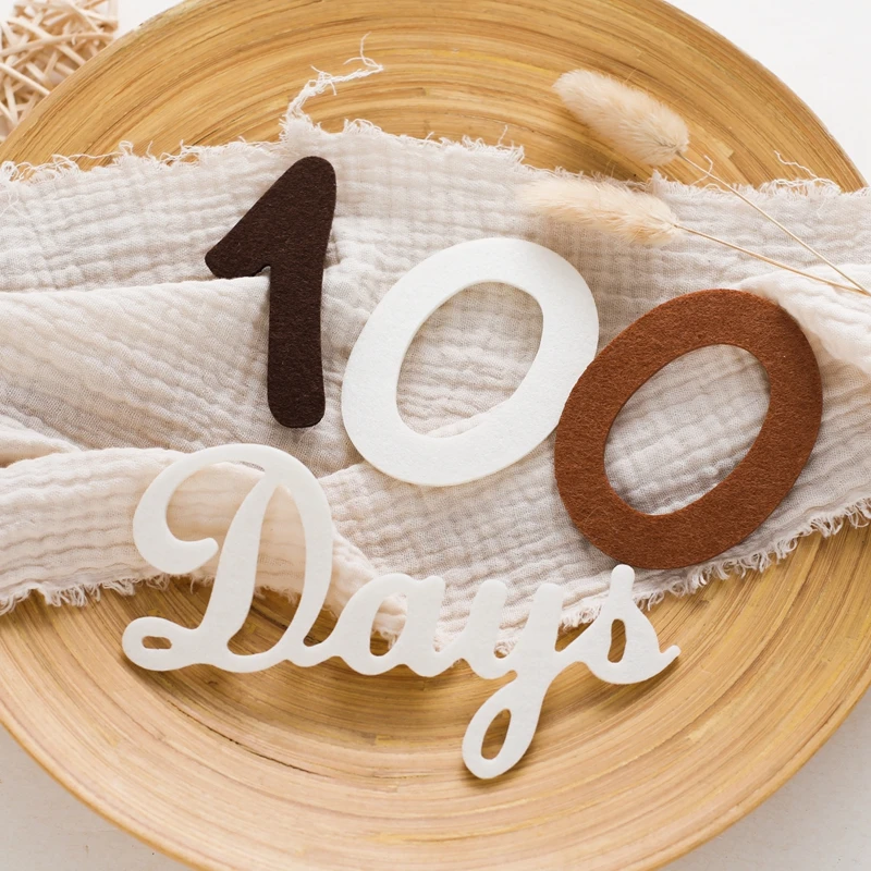 Newborn Photography Props Felt 0 12 Month Baby Room Decorate Milestone Accessories Newborn Photography Shooting Prop Accessories - Image 2