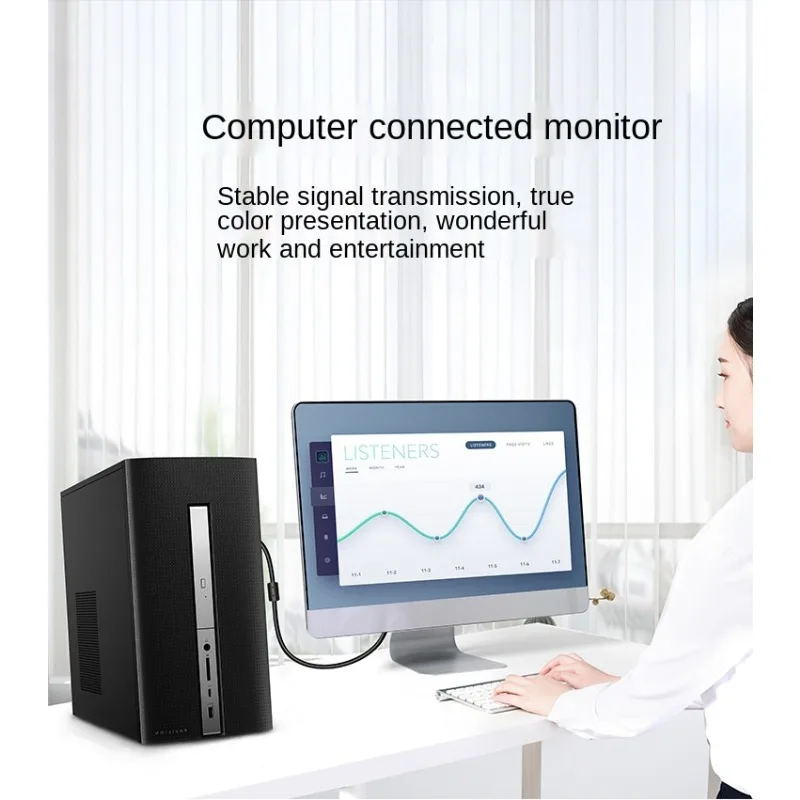 VGA Cable Computer Monitor TV Projector HD Cable VGA Video Extension Line 1.5/1.8/5/10 Meters 1440*900P - Image 4