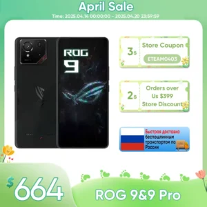 ROG Phone 9 & 9 Pro 5G Gaming Phone Snapdragon 8 Elite 6.78'' 185Hz E-Sports LTPO Display 50MP LYT 700 Camera 5800mAh NFC Mobile