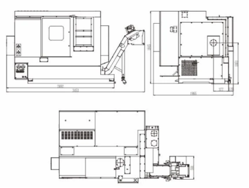 SYNTEC System Controlled NS-210Y Double Spindle, Y axis, and Turret Precision Turning-milling Compound CNC Machine Tool - Image 2