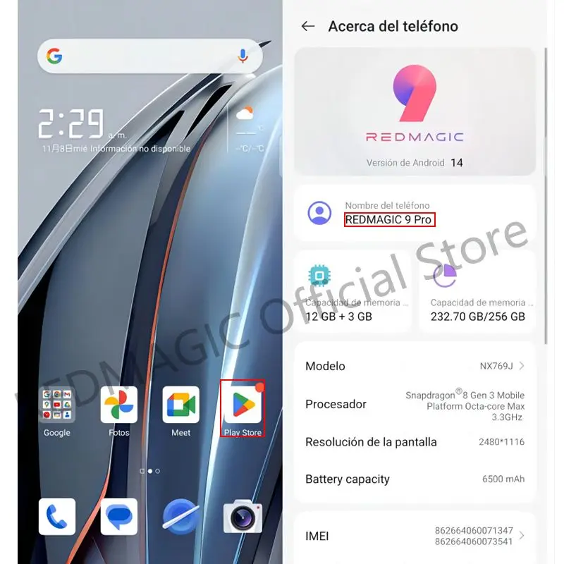 Global Rom Redmagic 9 Pro+ plus 6.8' 24+TB 5G Smart Gaming Phone 120Hz Snapdragon 8 Gen 3 Q9+ 5500mAh 165W Fast Charging - Image 6