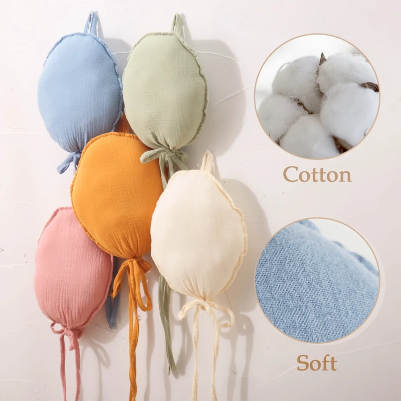Balloon Wall Hanging Ornaments Cotton Kids Pillow Room Cotton Balloon Hanging Decorations Newborn Photography Props Accessories - Image 3