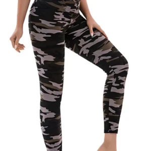 CUHAKCI Camouflage Printed Women Leggings Fitness Leggins Gym High Elastic Skinny Army Green Jegging Sport Pencil Pants New