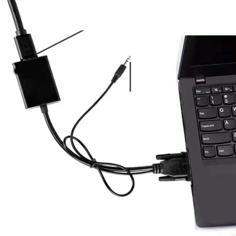 652F 1080P PC Computer HDTV to VGA Video Converters 3.5mm Sound Female to Male Adapter for Laptop Top Box Monitors Projectors - Image 3